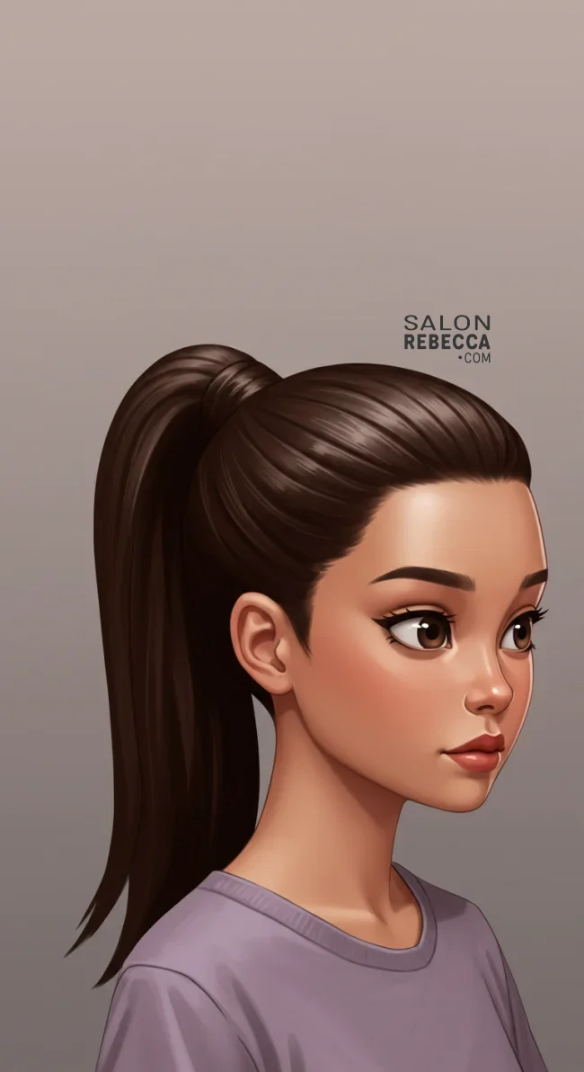 8. High Ponytail | Stylish Hairstyles For Children - Adorable Trends