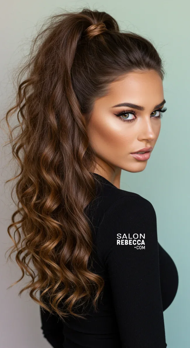 4. Half-Up, Half-Down with Loose Curls | 8 Baddie Hairstyles To Elevate Your Style Game