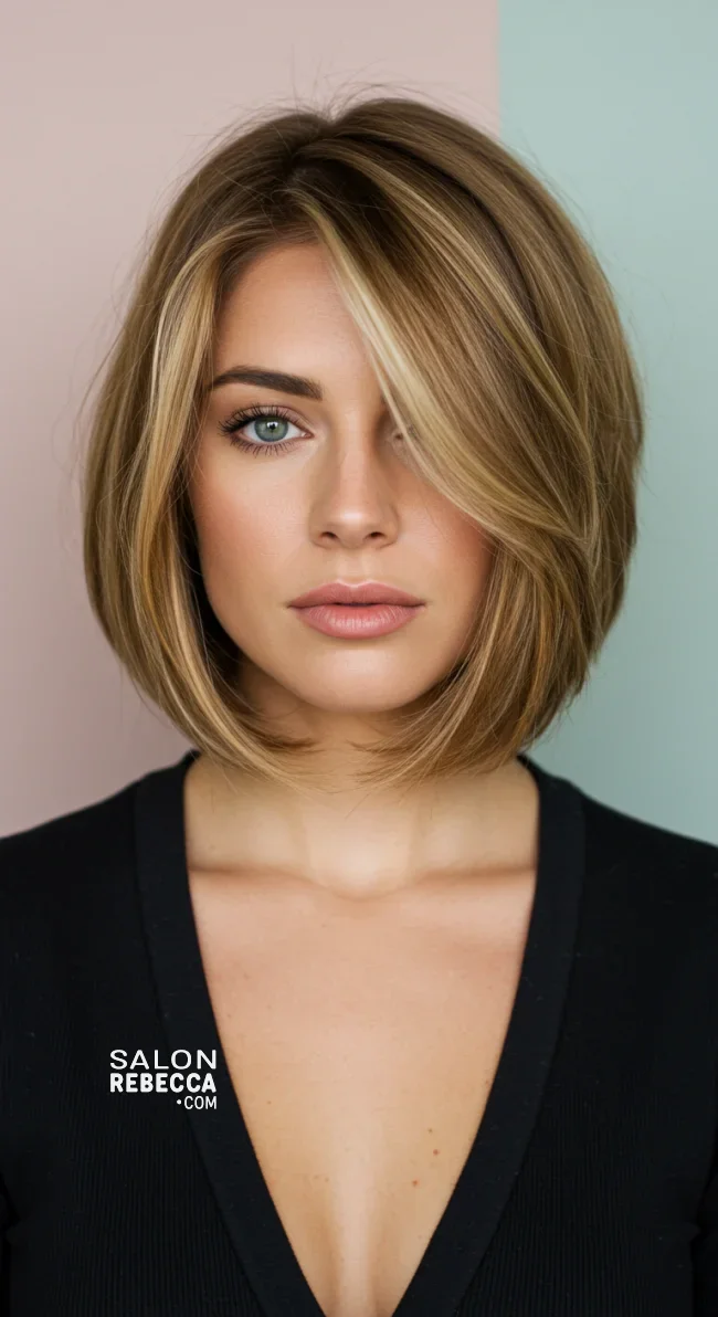 4. Layered Bob | 15 Flattering Short Haircuts For Square Faces