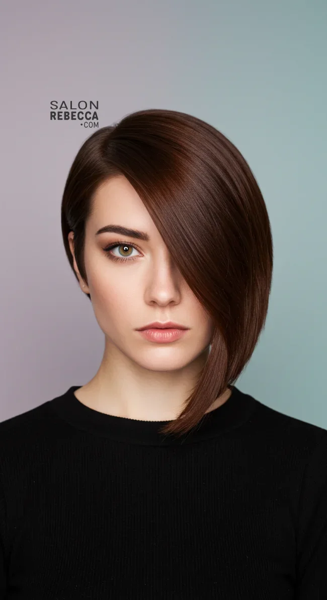 3. Asymmetrical Bob | 15 Flattering Short Haircuts For Square Faces
