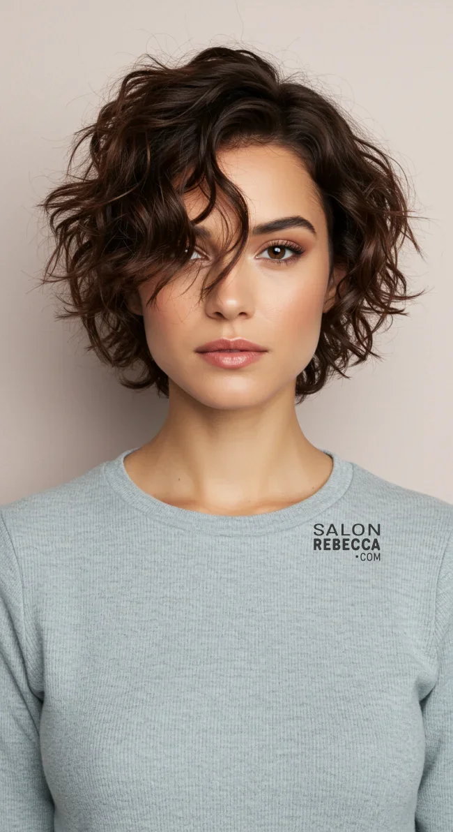 10. Messy Short Waves | 15 Flattering Short Haircuts For Square Faces