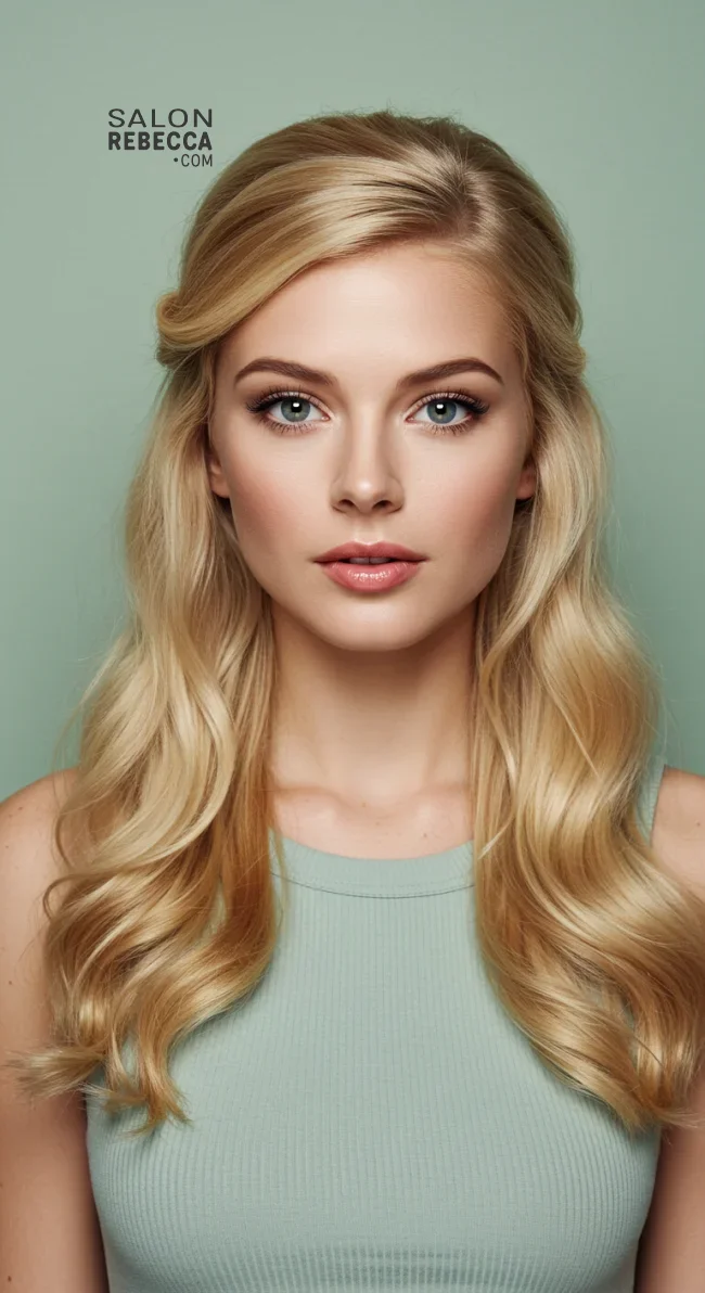 12. Half-Up Blowout | Blowout Hair Is Now Celebrating Its Comeback - Diy Blowout Hair Tips