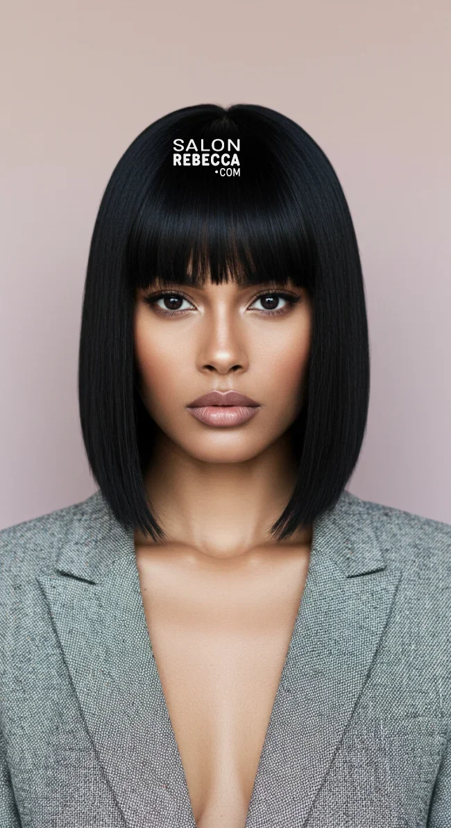 1. Sleek Straight Bob | 8 Quick Weave Hairstyles That Will Transform Your Style
