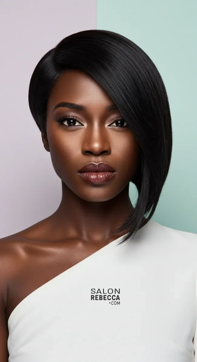 3. Asymmetrical Bob | 8 Quick Weave Hairstyles That Will Transform Your Style