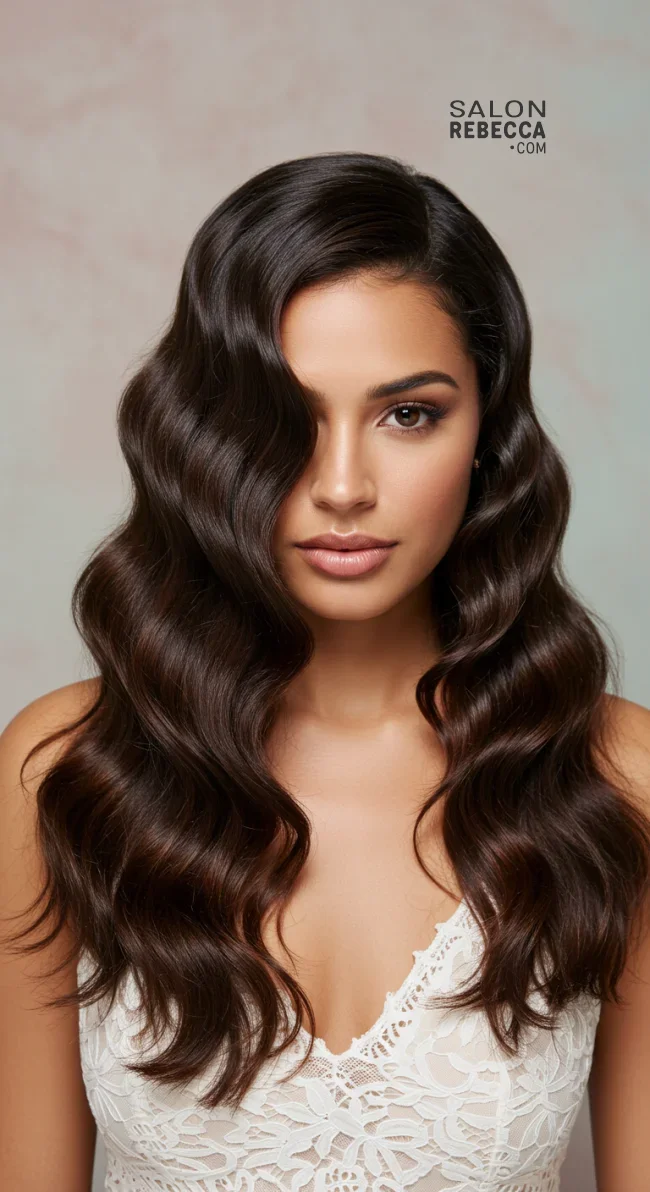 6. Side-Swept Waves | Perfect Wedding Hairstyles: Timeless Trends For Your Special Day