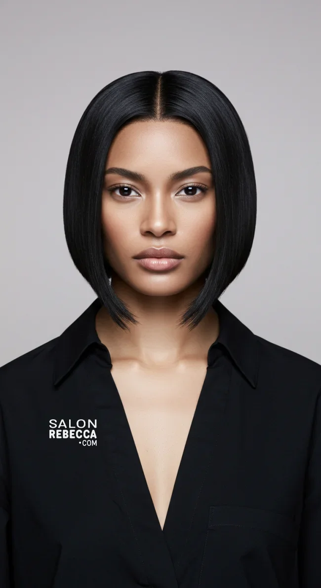 8. Sleek Shoulder-Length Bob | Low Maintenance Shoulder-Length Hairstyles For Thin Hair