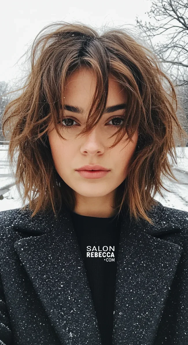 6. Shaggy Lob | Hairstyle Trends For Winter 2025: 10 Hottest Haircuts