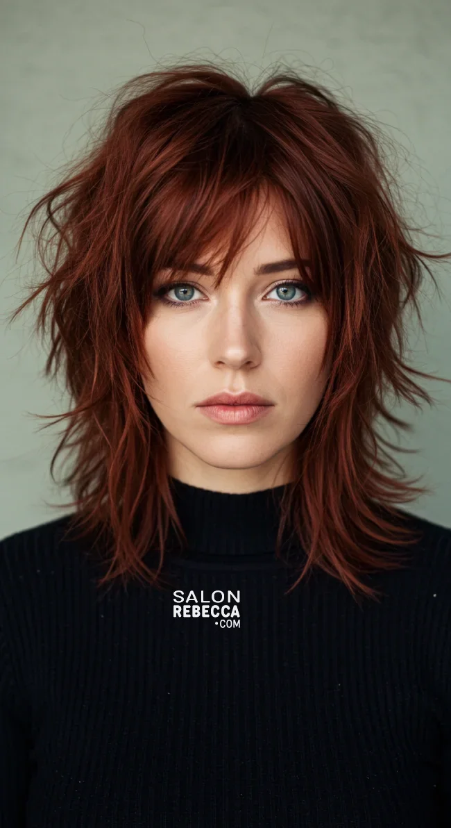 12. Dark Copper Shag Cut | Winter’s Hottest Hair Color: Top Red Shades To Embrace This Winter
