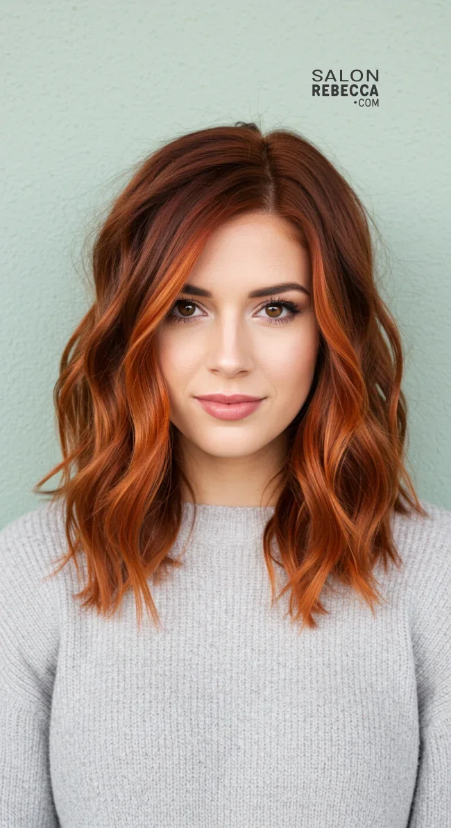 2. Copper Balayage | Winter’s Hottest Hair Color: Top Red Shades To Embrace This Winter