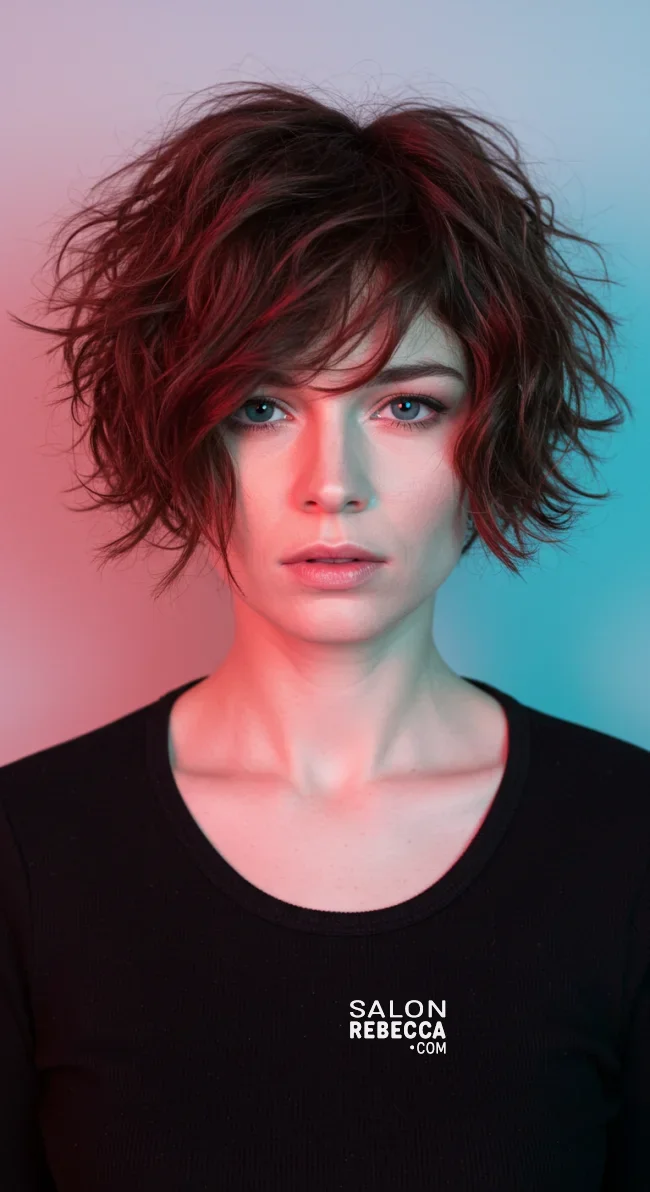 4. Wavy Shag Cut | 15 Chic Short Hairstyles For Thick Wavy Hair