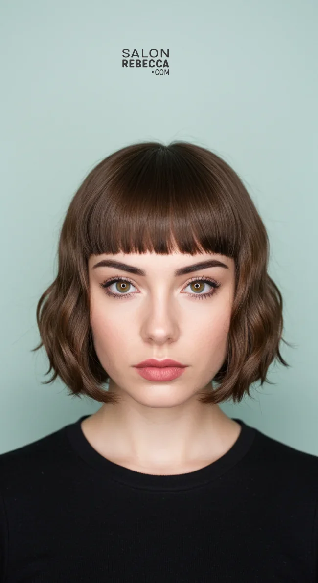 14. Soft Wavy Bowl Cut | 15 Chic Short Hairstyles For Thick Wavy Hair