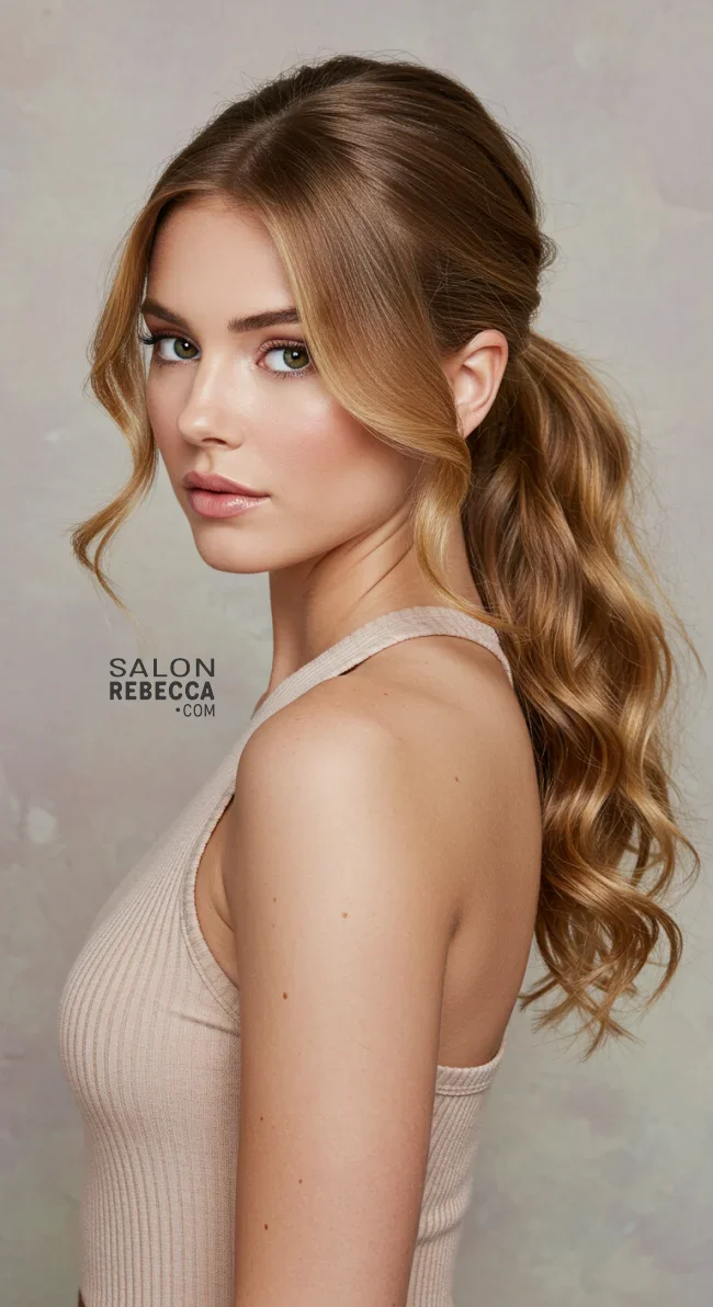 8. Wavy Low Ponytail with Lift | Ponytail Perfection: Max Volume Boost Hack For Your Ponytail