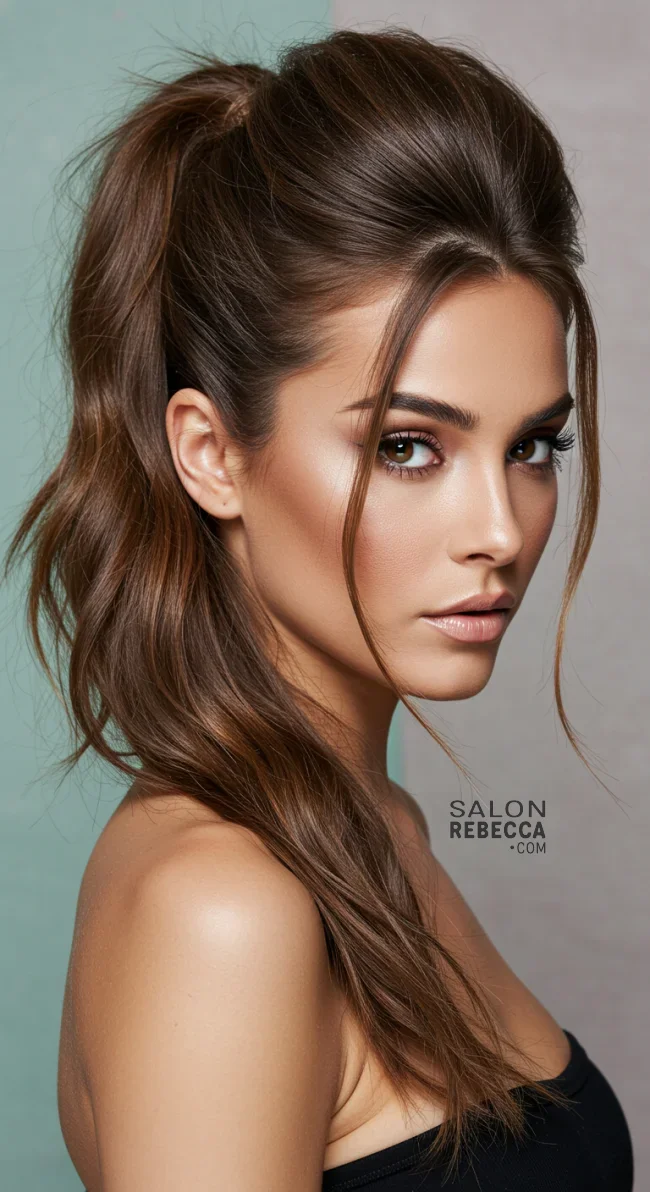2. Teased Crown Ponytail | Ponytail Perfection: Max Volume Boost Hack For Your Ponytail