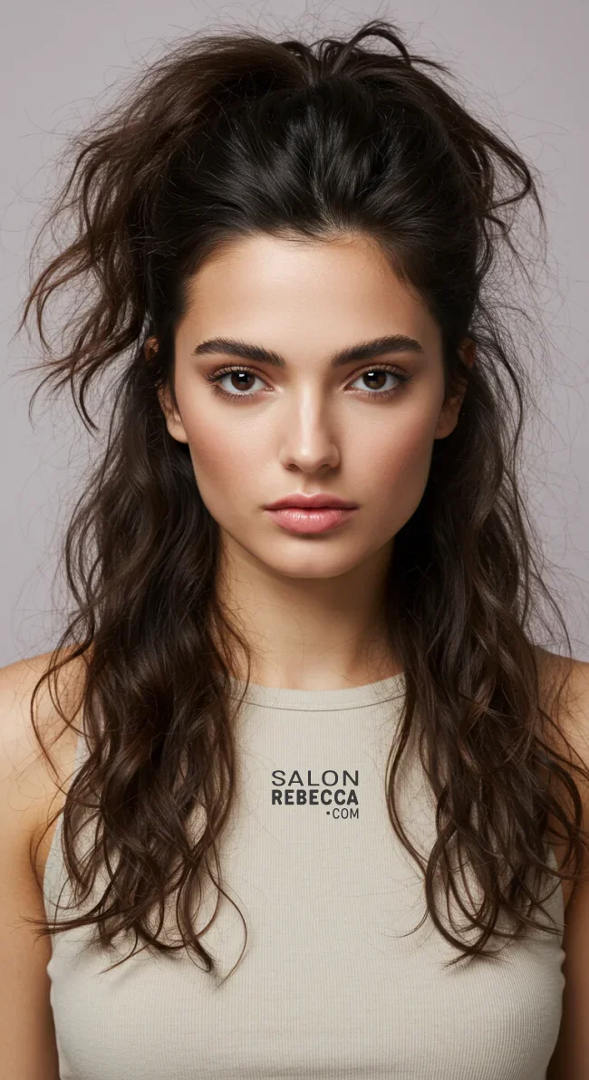 6. Messy Textured Ponytail | Ponytail Perfection: Max Volume Boost Hack For Your Ponytail
