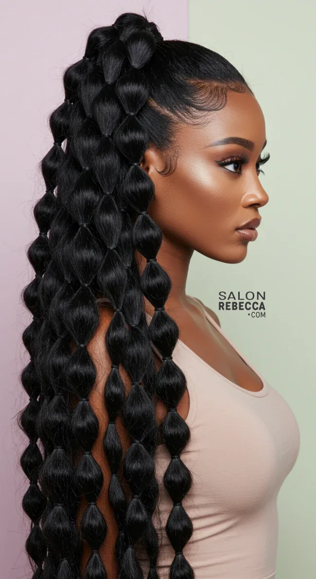 3. Bubble Ponytail | Ponytail Perfection: Max Volume Boost Hack For Your Ponytail