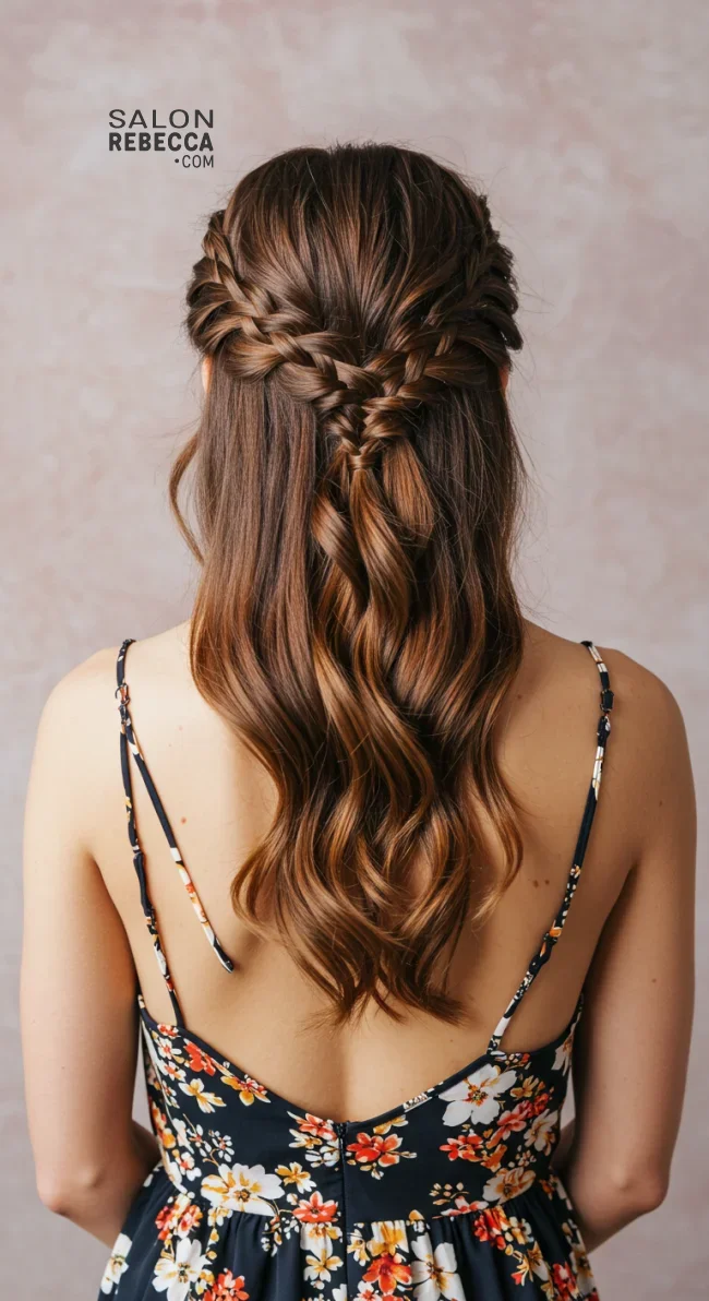 5. Waterfall Braid | 15 Easy Braided Hairstyles Anyone Can Master