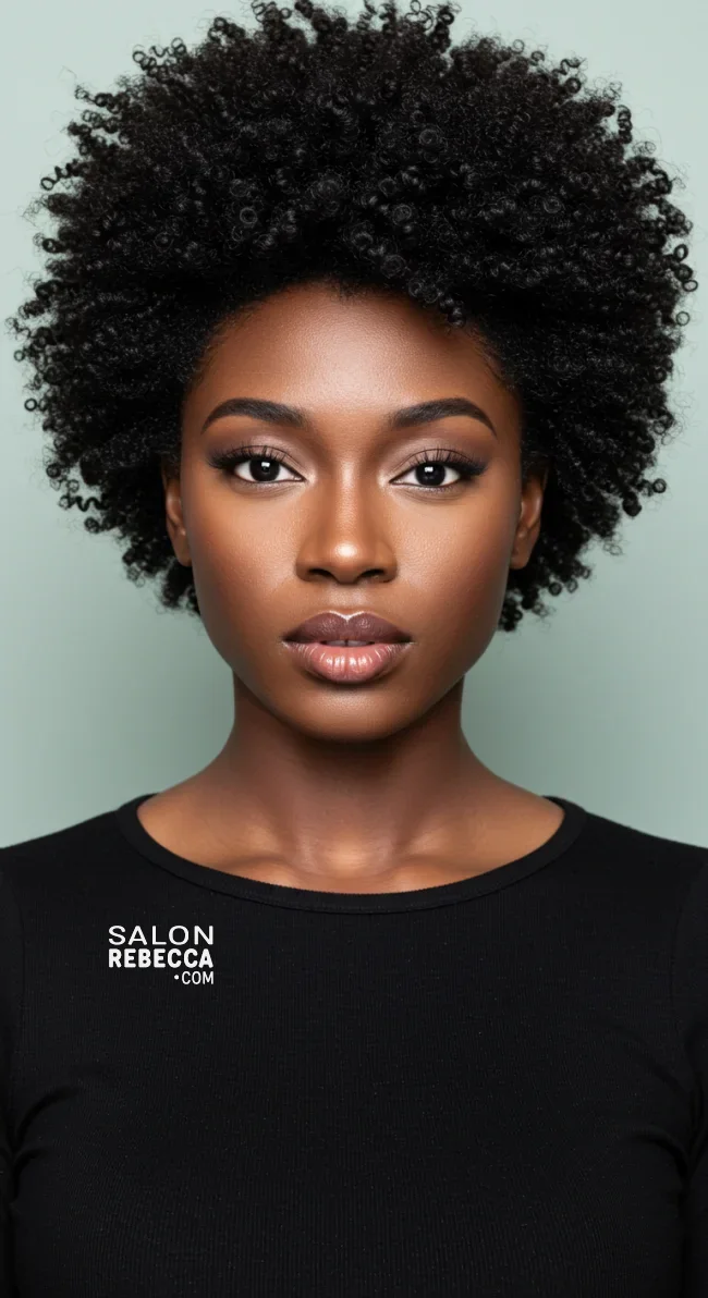 1. Tapered Afro | Short Natural Haircuts For Black Women With Round Faces
