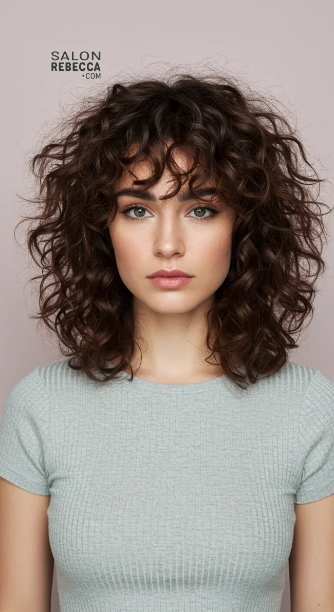 3. Curly Shag | Brunette Beauty: Unveiling The Trendiest Brown Hairstyles Of The Season