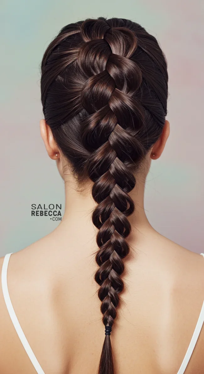 13. Fishtail Braid | Brunette Beauty: Unveiling The Trendiest Brown Hairstyles Of The Season