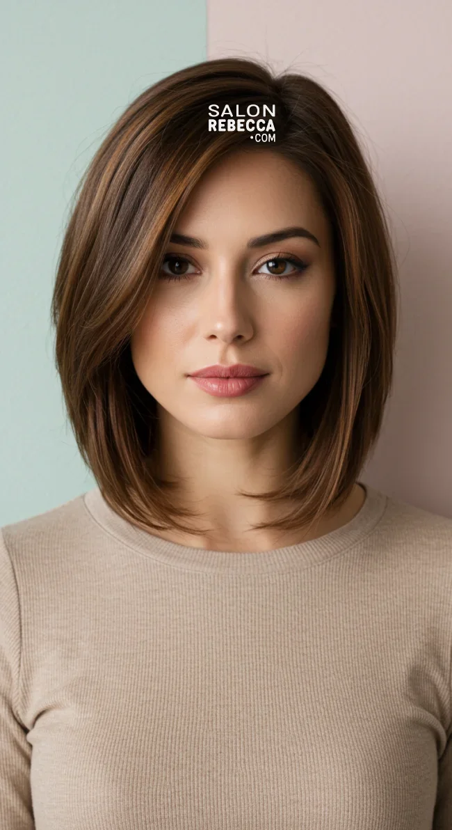 7. Shoulder-Length Layered Cut | Top Volume-Boosting Haircuts For Thin Hair