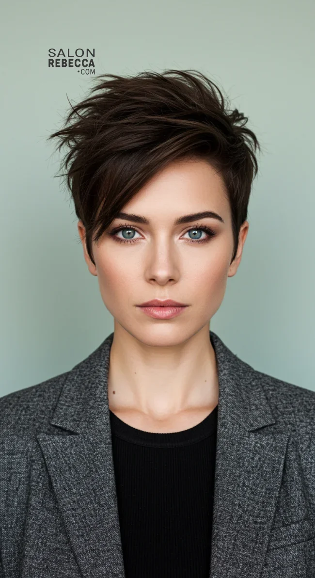 12. Voluminous Pixie with Tapered Sides | Top Volume-Boosting Haircuts For Thin Hair