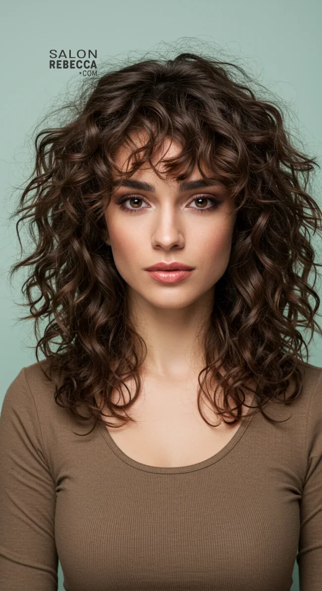 8. Curly Shag Cut | Top Volume-Boosting Haircuts For Thin Hair