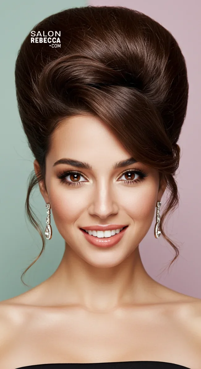 16. Bouffant Updo | Chic And Timeless Updo Hairstyles: Elevate Your Look With These Stunning Updos