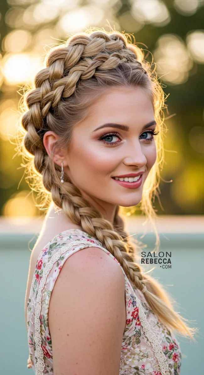 3. Braided Crown | Chic And Timeless Updo Hairstyles: Elevate Your Look With These Stunning Updos
