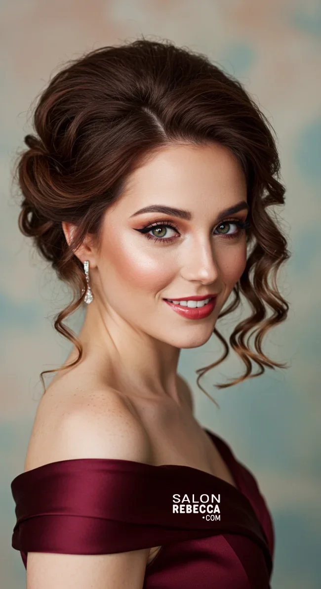 12. Side-Swept Updo | Chic And Timeless Updo Hairstyles: Elevate Your Look With These Stunning Updos