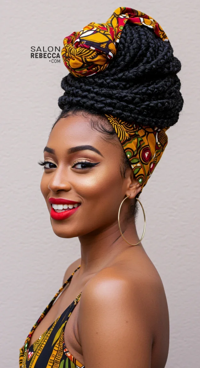 7. Box Braids Updo | Box Braids Hairstyle: A Timeless Elegance In Modern Fashion