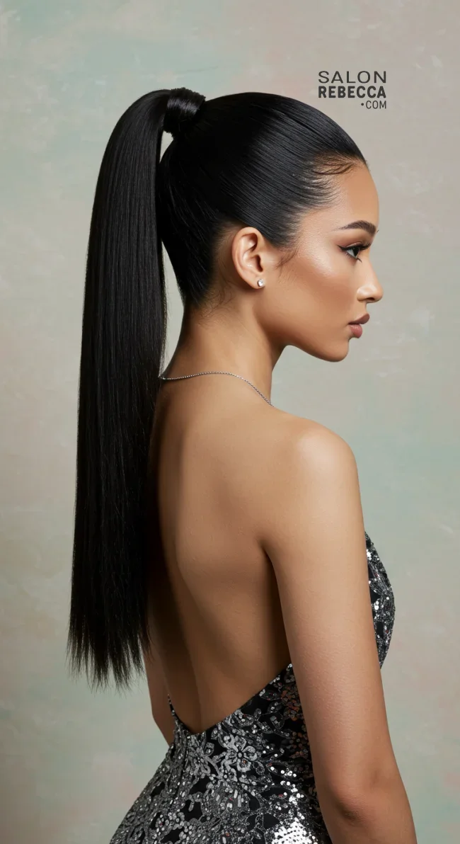 4. Sleek High Ponytail | Fantastic Prom And Wedding Ball Hairstyles