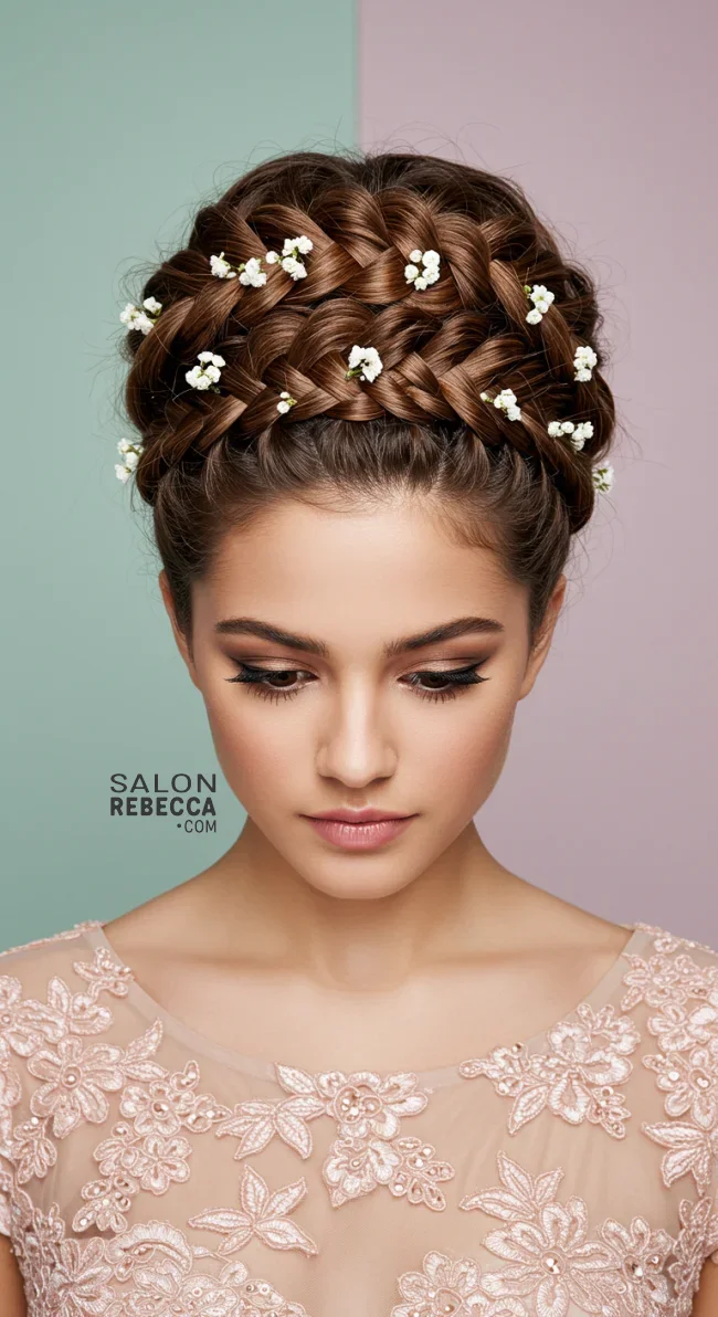 3. Braided Crown | Fantastic Prom And Wedding Ball Hairstyles