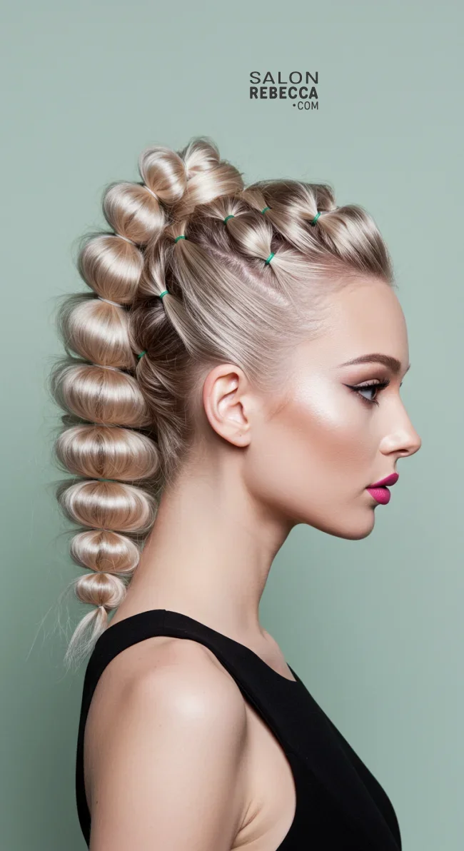 12. Bubble Ponytail | Fantastic Prom And Wedding Ball Hairstyles