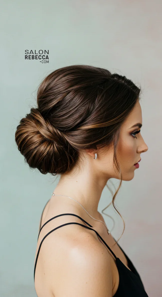 13. Twisted Low Bun | Fantastic Prom And Wedding Ball Hairstyles