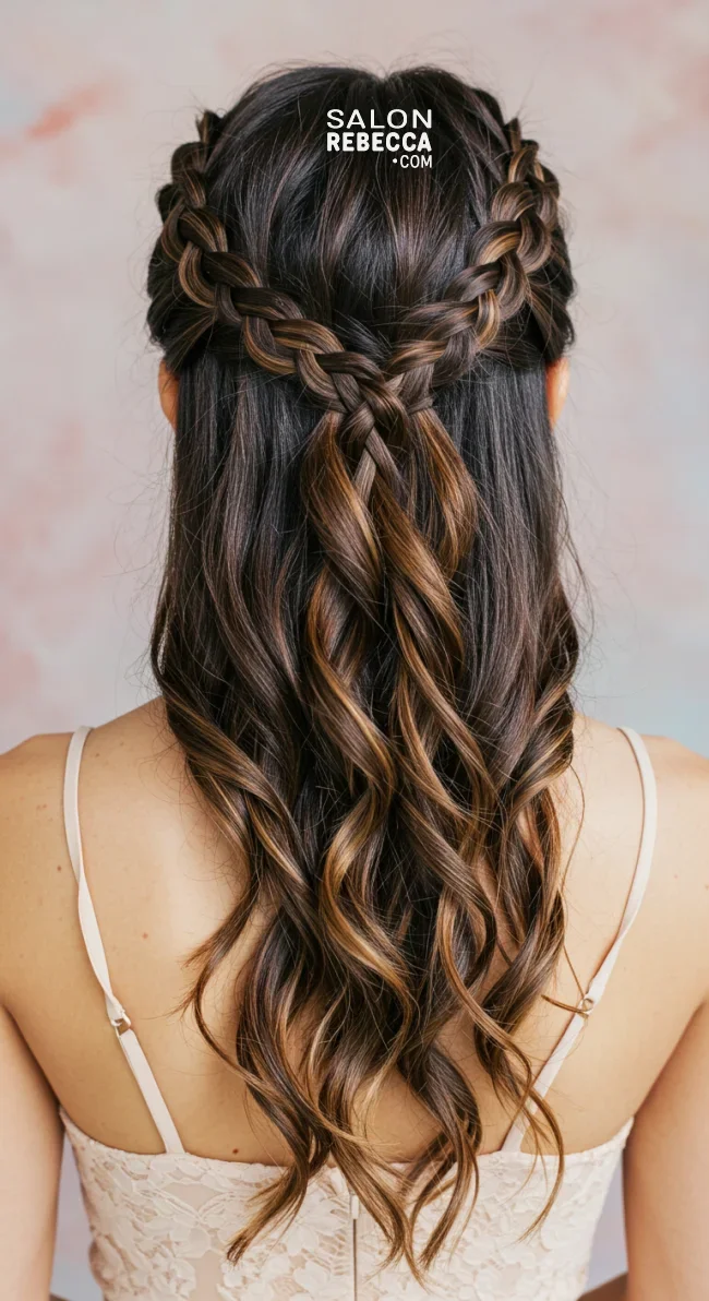 8. Waterfall Braid | Fantastic Prom And Wedding Ball Hairstyles