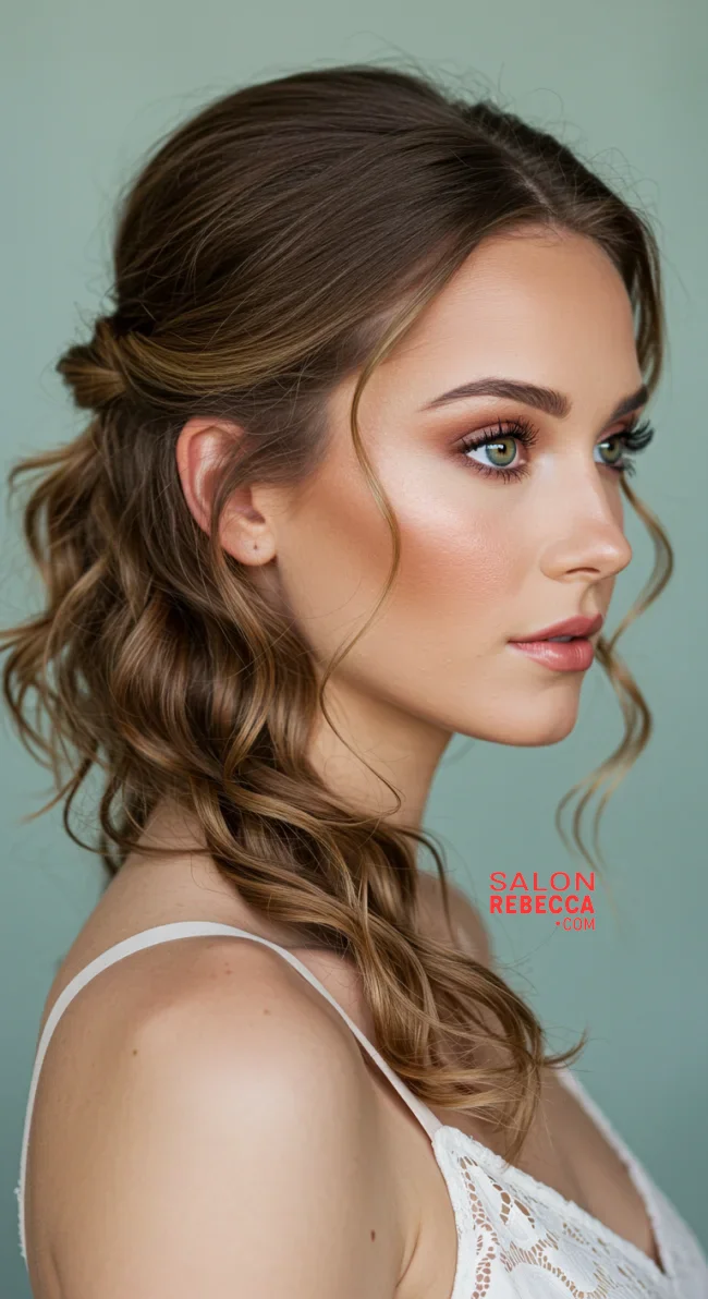 7. Half-Up, Half-Down with Curls | 10 Fabulous Homecoming Hairstyles To Rock This Year