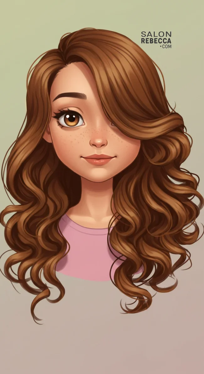 8. Side-Swept Curls | 9 Cute And Easy Kids Hairstyles For Girls