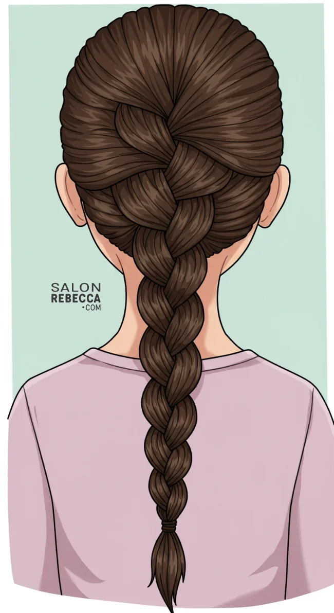 6. French Braid | 9 Cute And Easy Kids Hairstyles For Girls