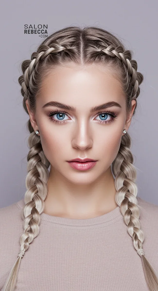 9. Ash Blonde Braided Crown | Hot Looks With Ash Blonde Hair And Styling Tips