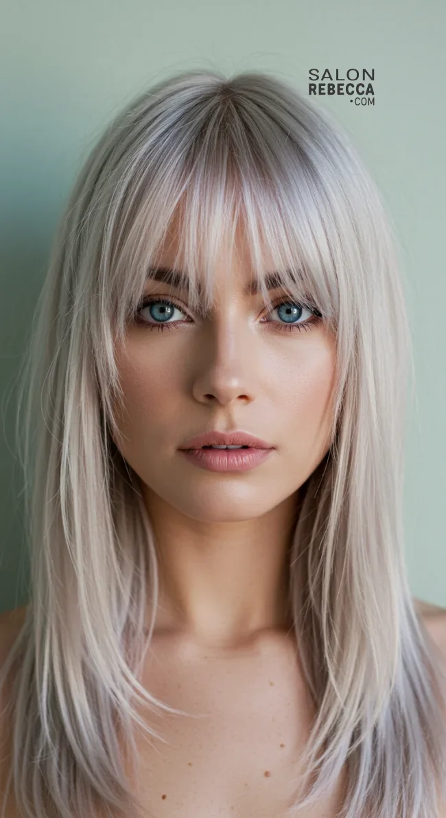 12. Wispy Ash Blonde Bangs | Hot Looks With Ash Blonde Hair And Styling Tips