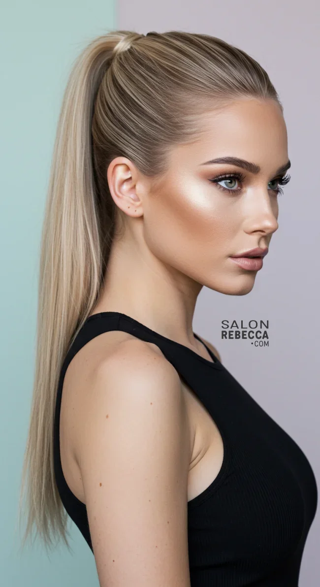 13. Ash Blonde High Ponytail | Hot Looks With Ash Blonde Hair And Styling Tips