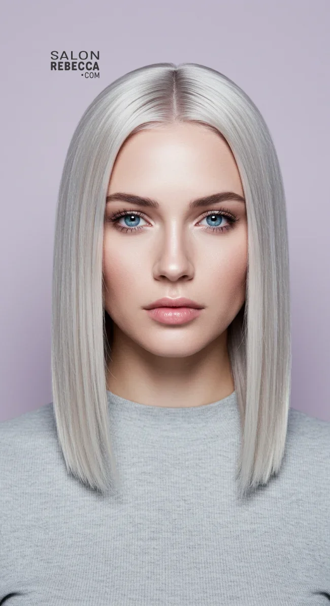 10. Straight and Blunt Ash Blonde Hair | Hot Looks With Ash Blonde Hair And Styling Tips