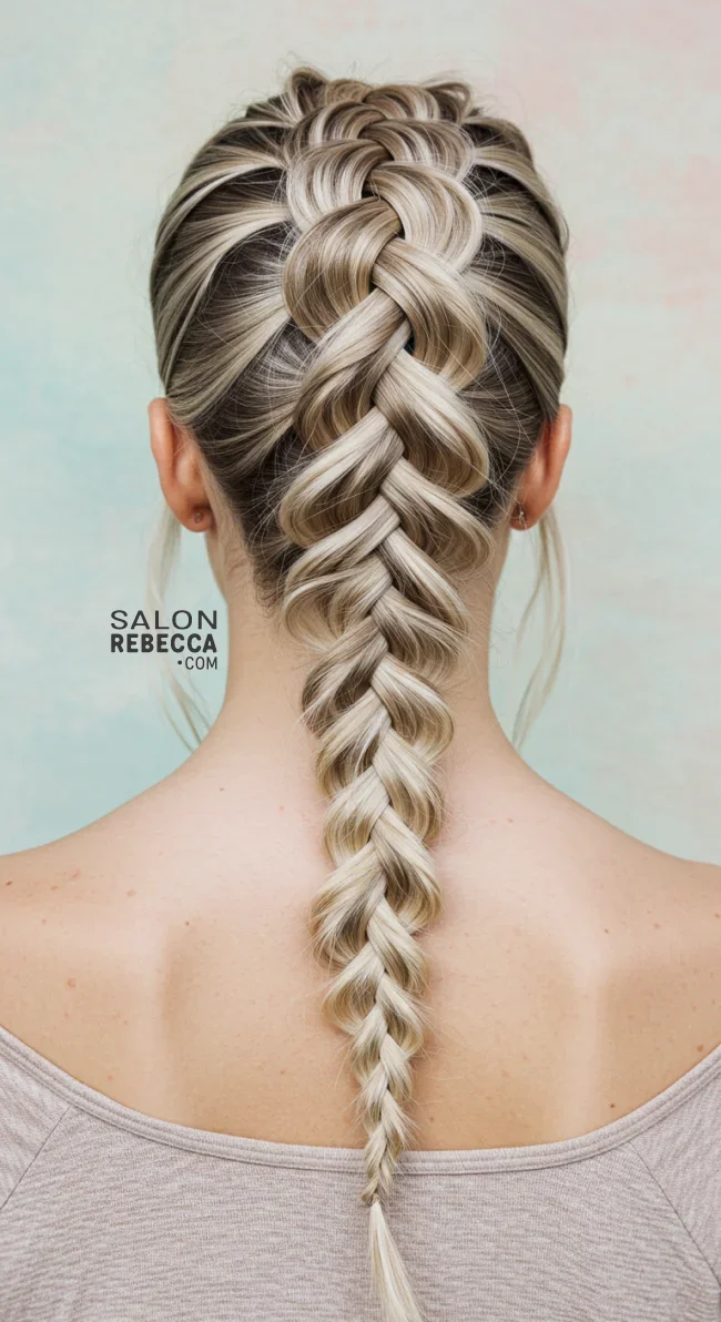14. Ash Blonde Fishtail Braid | Hot Looks With Ash Blonde Hair And Styling Tips