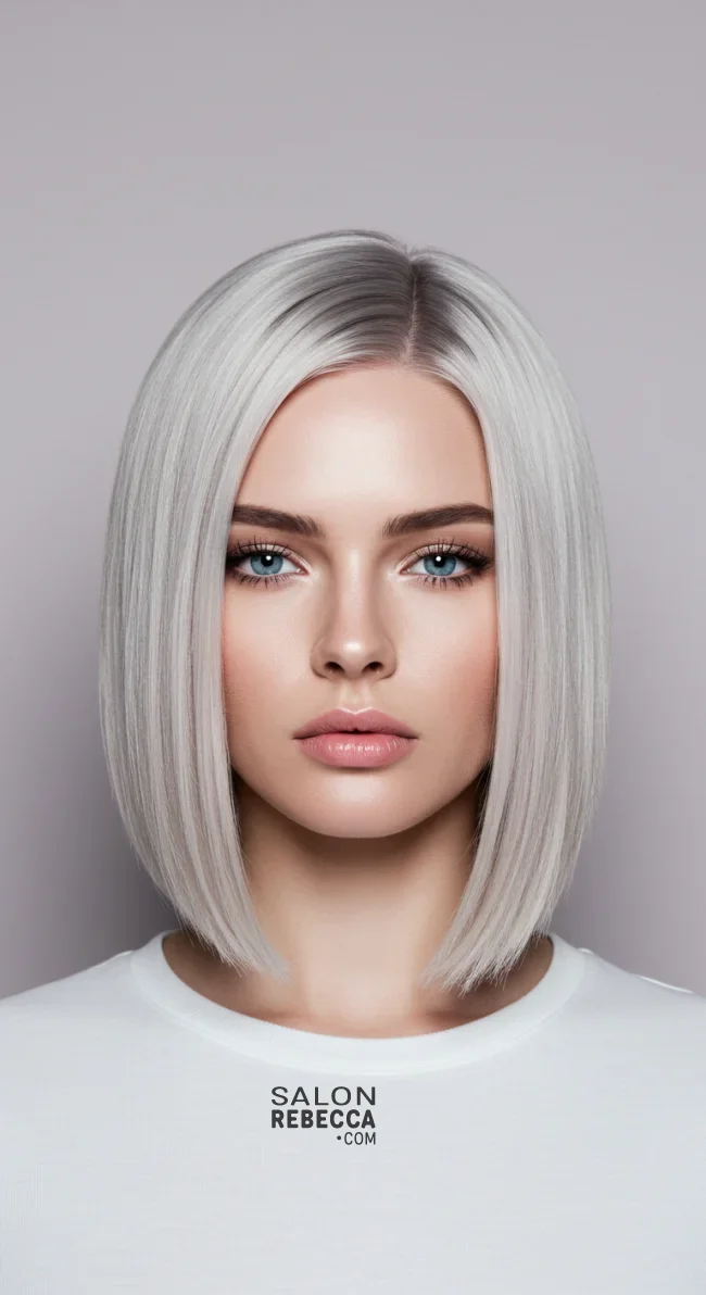 1. Sleek Ash Blonde Bob | Hot Looks With Ash Blonde Hair And Styling Tips