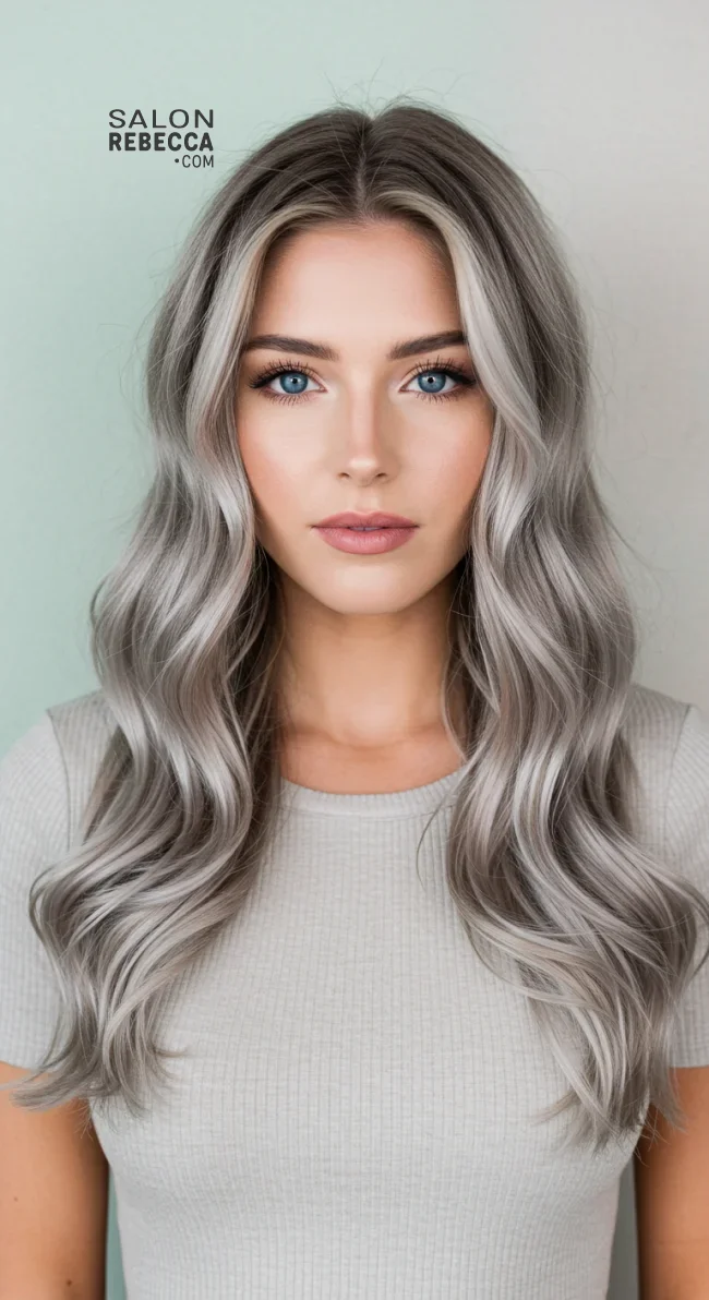 5. Ash Blonde Balayage on Long Hair | Hot Looks With Ash Blonde Hair And Styling Tips