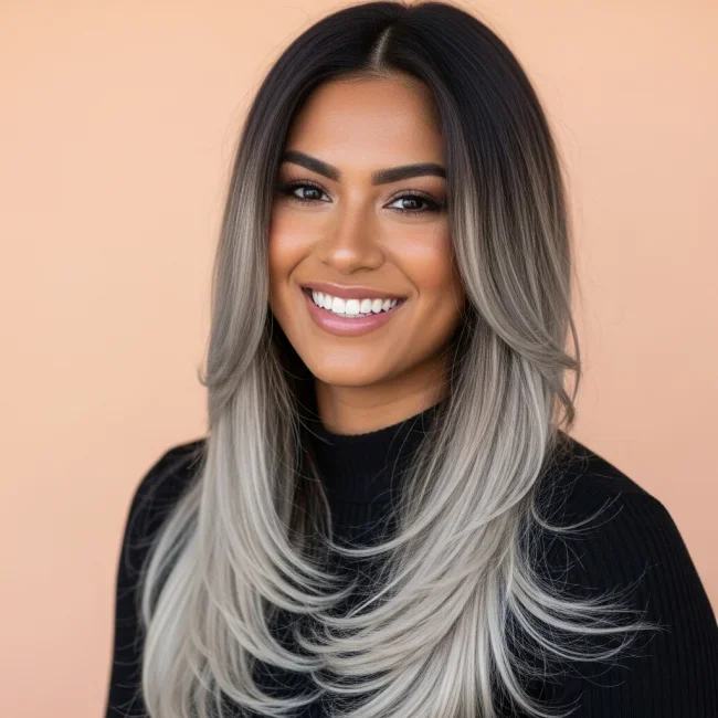 7. Deep Ash-Brown Ombre | Hot Looks With Ash Blonde Hair And Styling Tips