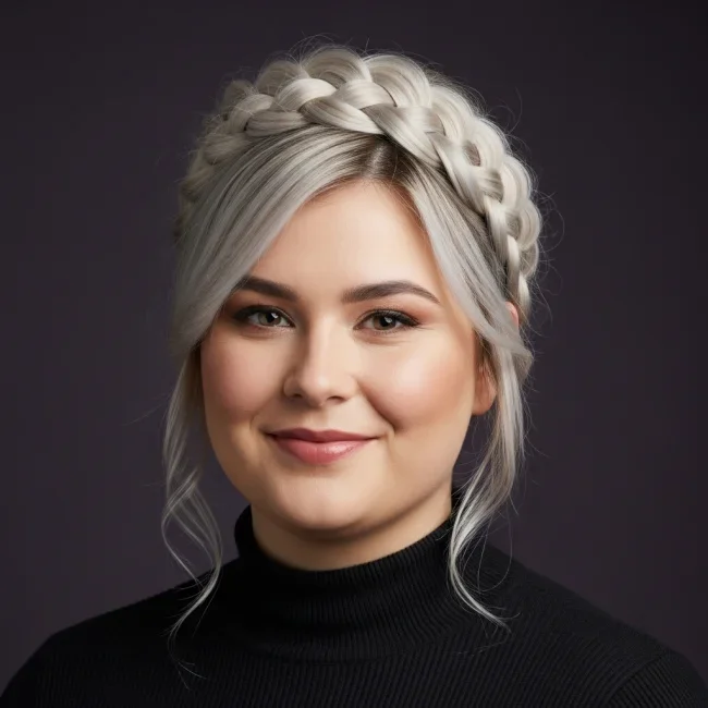 6. Creamy Ash Blonde Braided Crown | Hot Looks With Ash Blonde Hair And Styling Tips