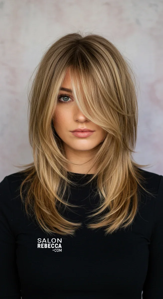 3. Long Hush Cut with Face-Framing Layers | 5 Hush Cut Hairstyles That Bring Soft Volume