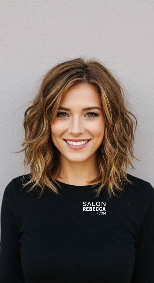 8. Shoulder-Length Wavy Shag | Effortless Elegance: Shag Hairstyles For A Trendy And Timeless Look