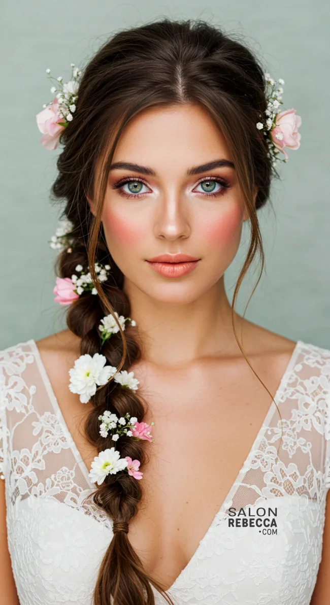 5. Floral Braid | 10 Perfect Flower Girl Hairstyles For Your Big Day